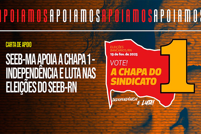 Vote CHAPA 1 nas eleies para o SEEB-RN